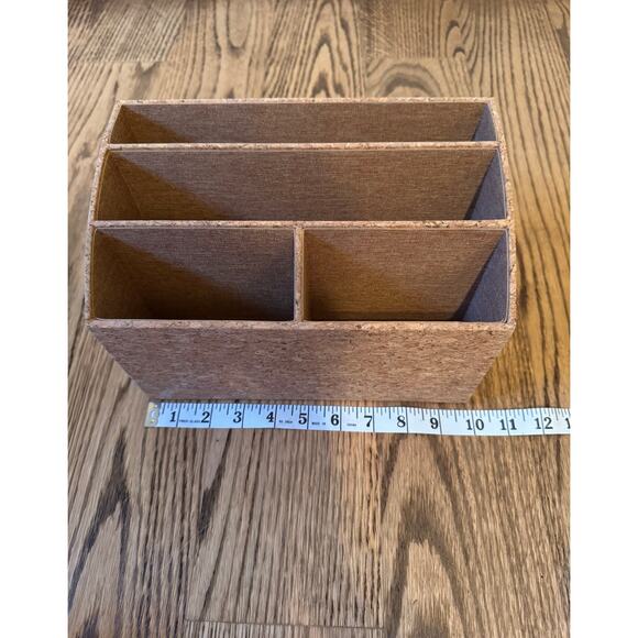 CORK 4 Compartment Desk Letter Organizer - Picture 7 of 8